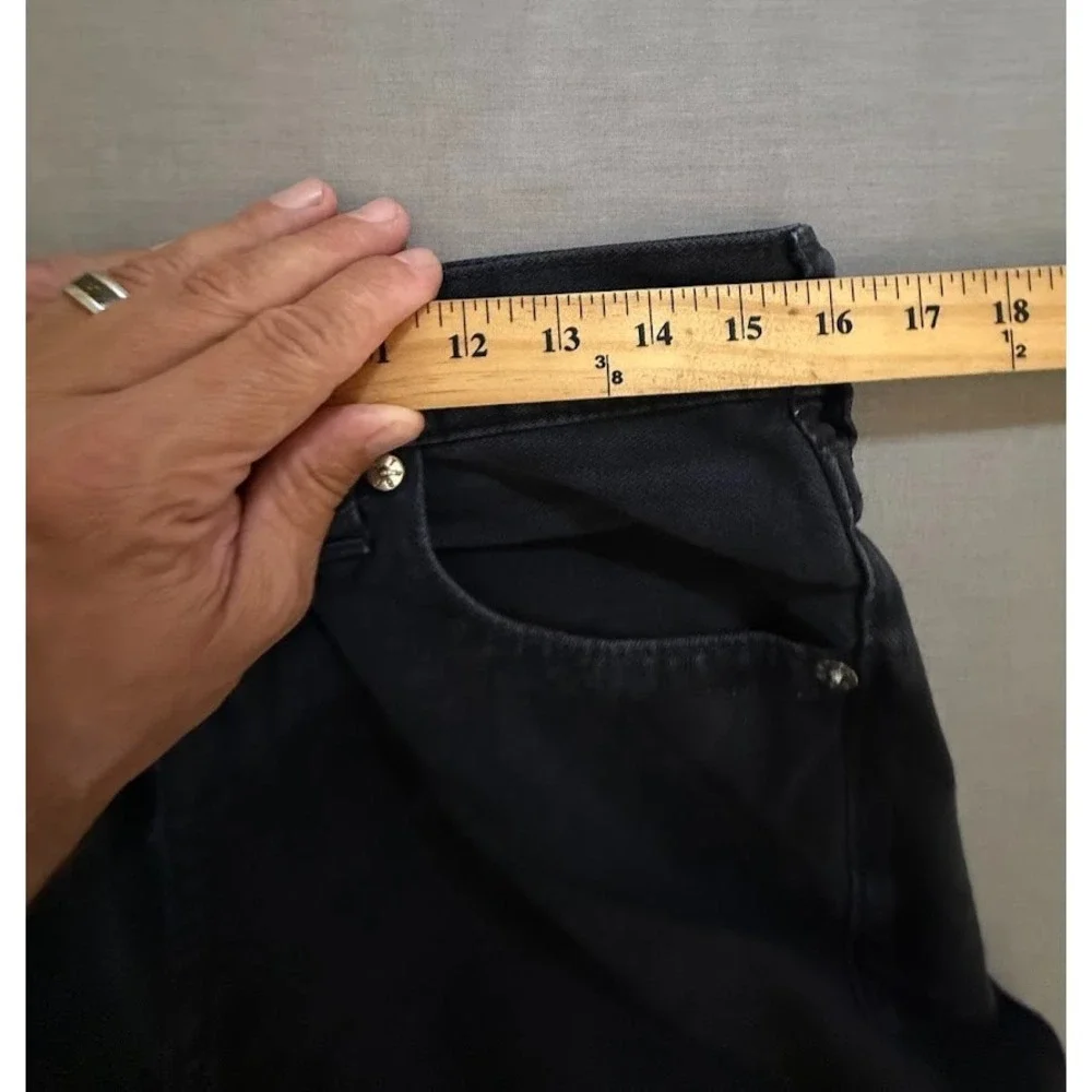 True Religion‎ Jeans Mens 32 Black Denim Skinny No Flap 32x32.